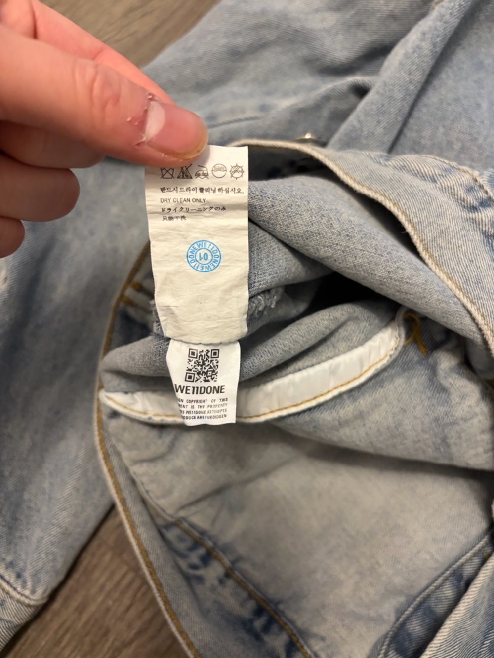 We11done mens Denim trucker Jacket image 6